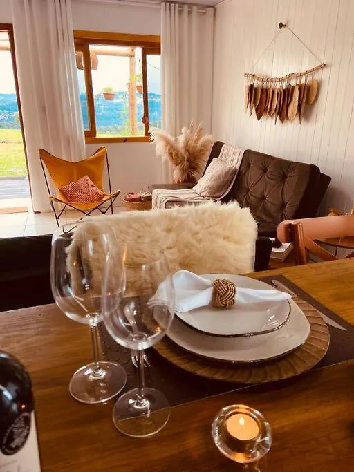 Çiftlik konaklama Refugio Do Sol Park Pousada - Cabana - Hospedagem Villa Herval d'Oeste Brezilya