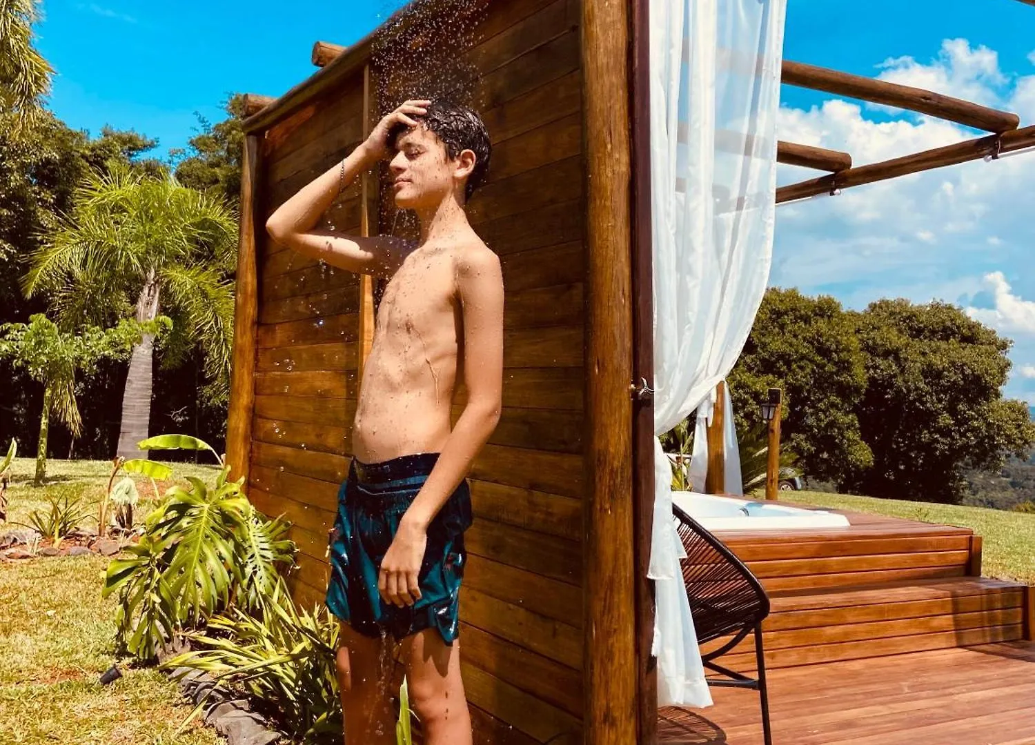 Refugio Do Sol Park Pousada - Cabana - Hospedagem Villa Herval d'Oeste Çiftlik konaklama